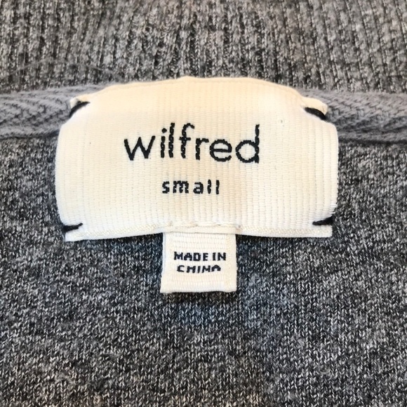 Aritzia Wilfred Diderot Cocoon Grey Open Cardigan Sweater Womens Small - Picture 10 of 16